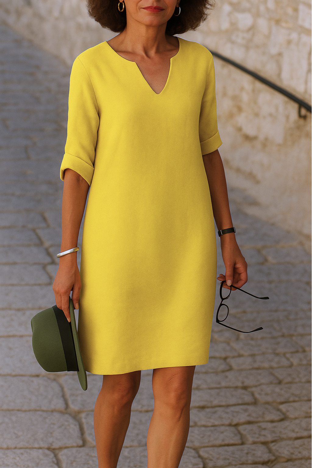 Ria™ | Abito elegante con scollo a V