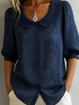 Aurélie — Blusa leve Floreale elegância natural da donna