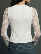 Claudia · Blazer da donna Nero con Pizzo