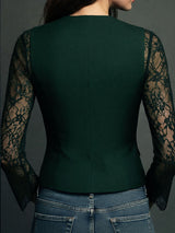 Claudia · Blazer da donna Nero con Pizzo