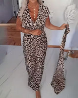 Nathalie | Vestito Midi Leopardo per Donna