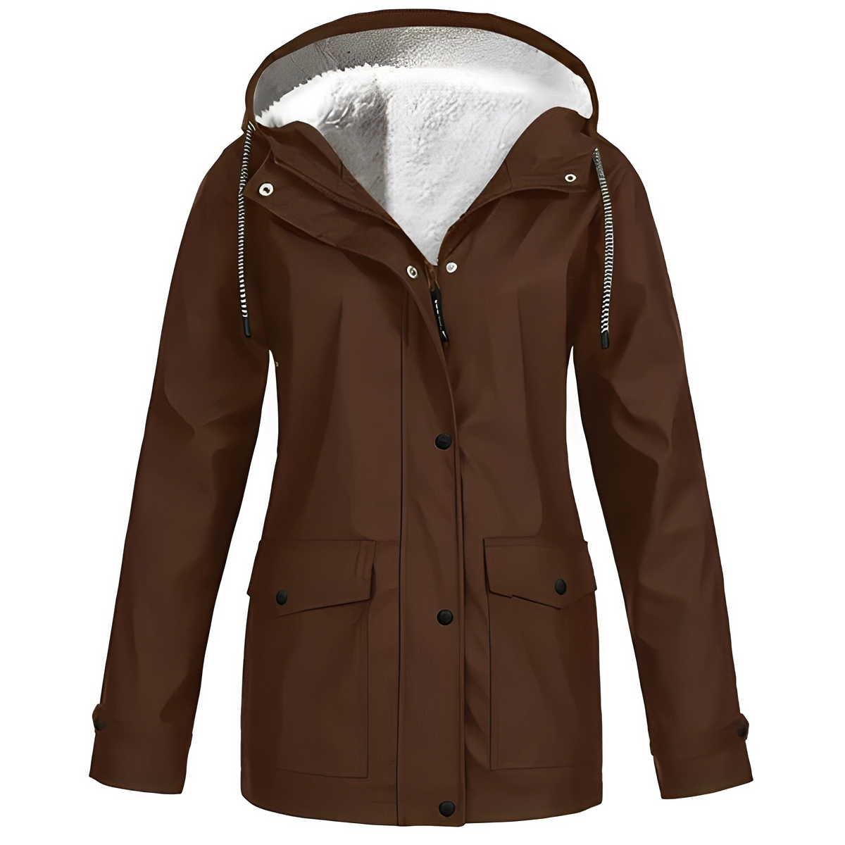 Elvira - Impermeabile con fodera in pile da donna