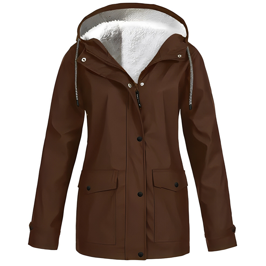 Elvira - Impermeabile con fodera in pile da donna