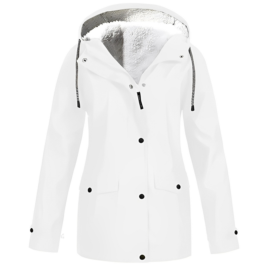 Elvira - Impermeabile con fodera in pile da donna