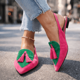 Lorena - Sandali con cinturini e nappine da donna