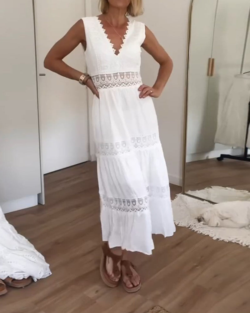 Clover - SALDI ABITO IN PIZZO BIANCO