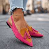 Lorena - Sandali con cinturini e nappine da donna