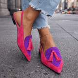 Lorena - Sandali con cinturini e nappine da donna