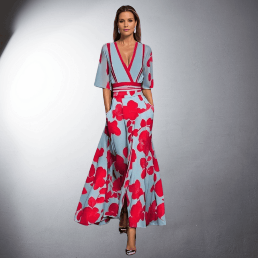Elise™ - Abito floreale elegante da donna
