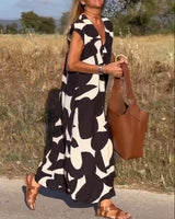 Ellen | Abito stampato con scollo a V per Donna