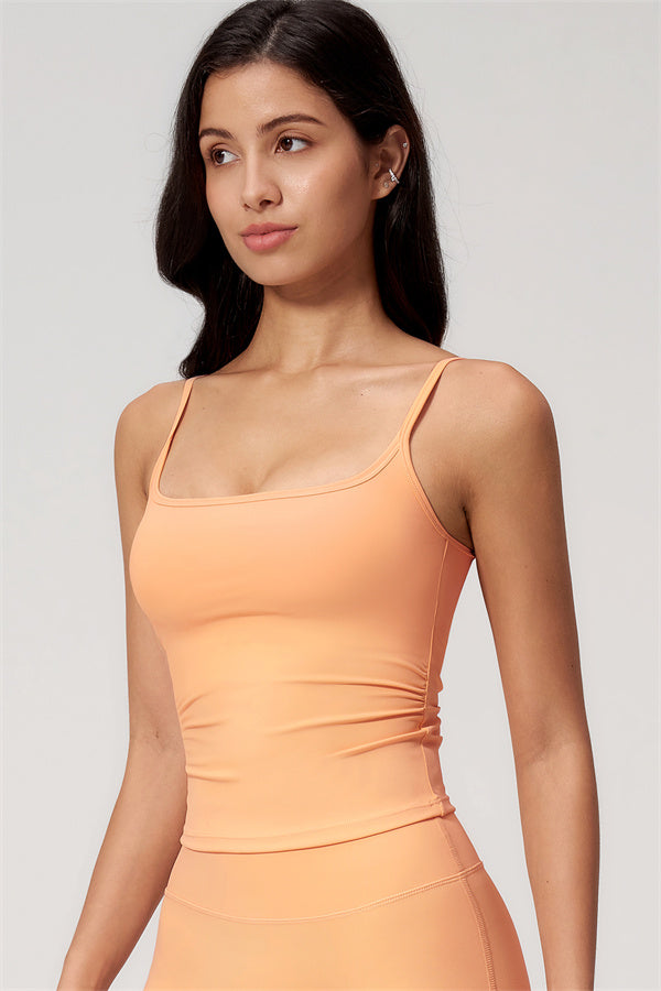 Nexus - Completo Top a Spalline e Pantaloni Corti a Gamba Larga per Donna