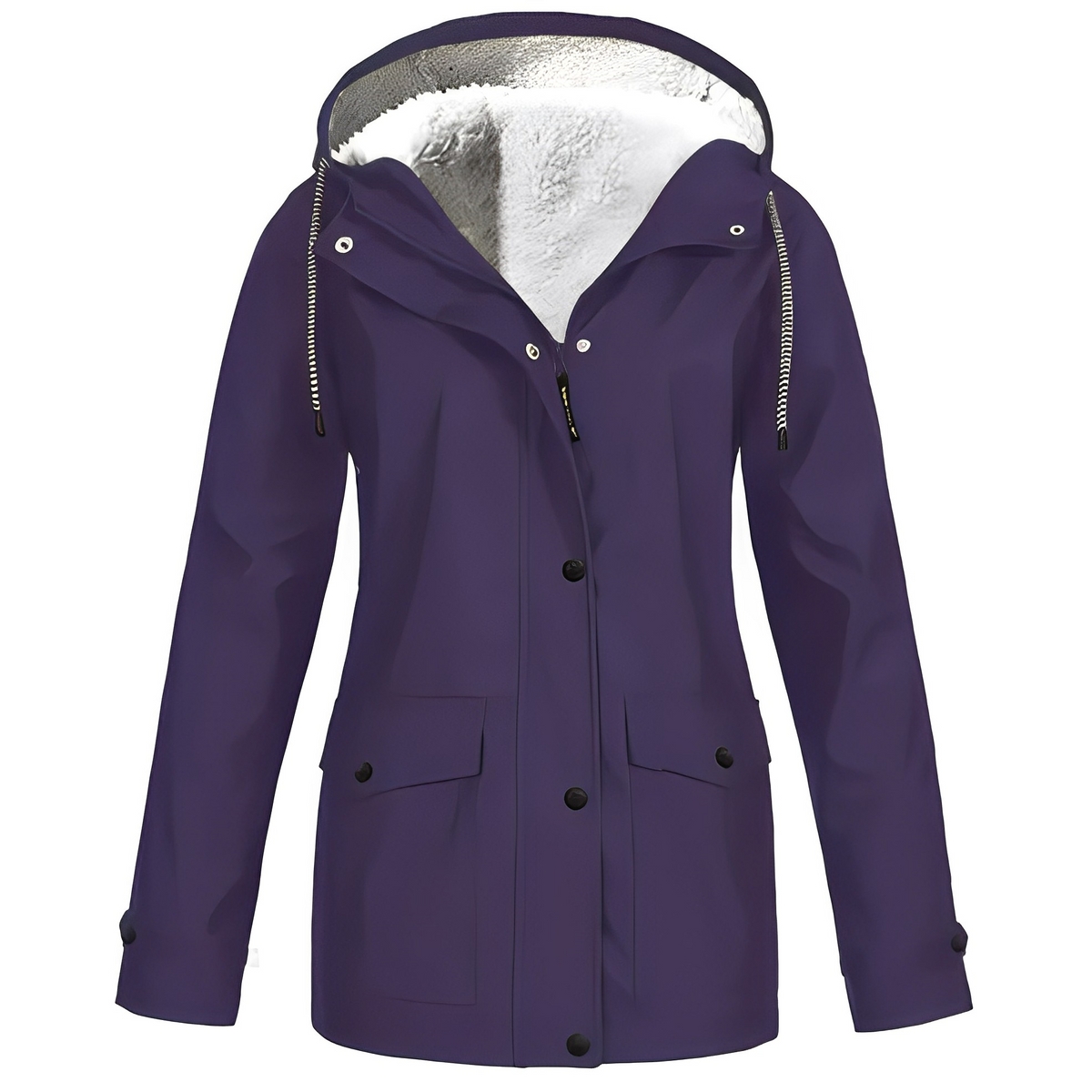 Elvira - Impermeabile con fodera in pile da donna