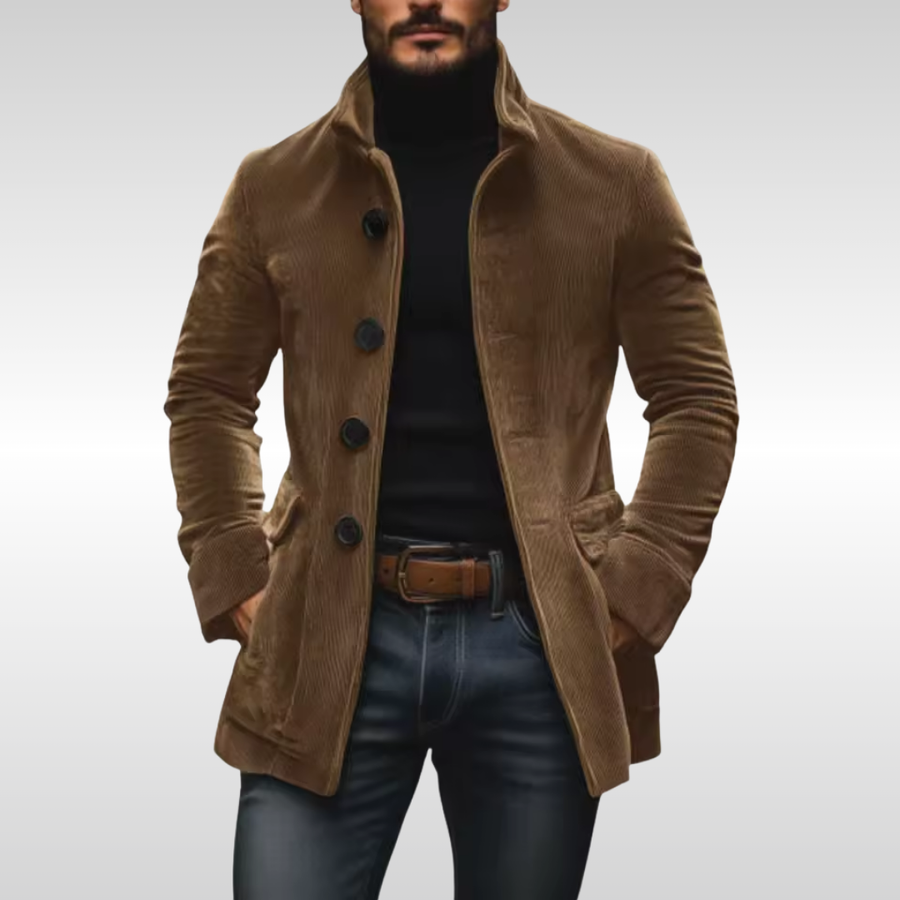 Davide - Cappotto in velluto la coste