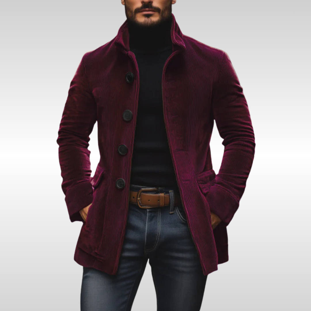 Davide - Cappotto in velluto la coste