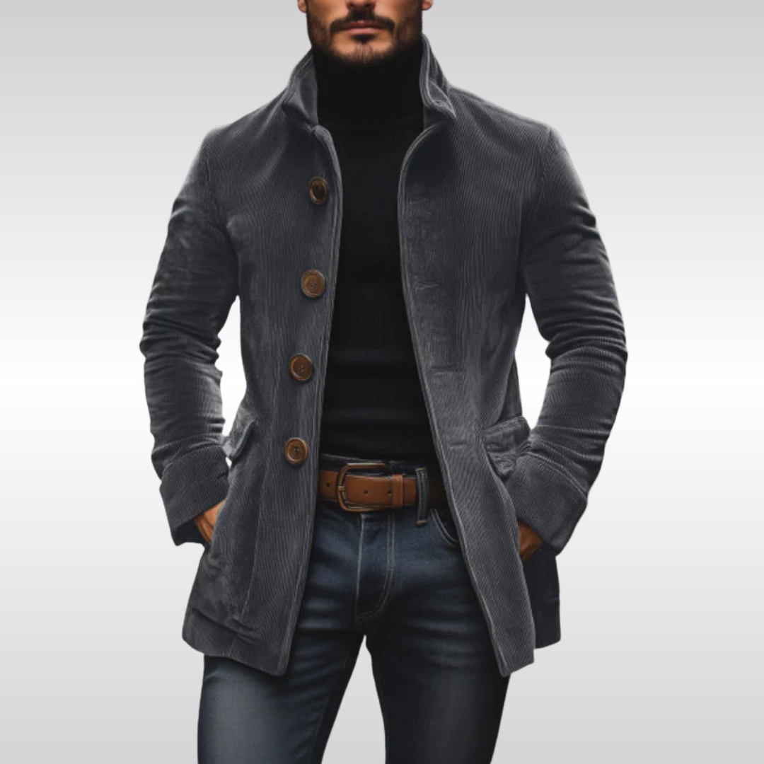 Davide - Cappotto in velluto la coste