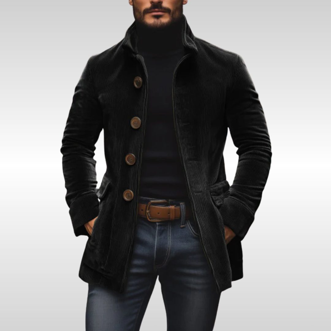 Davide - Cappotto in velluto la coste
