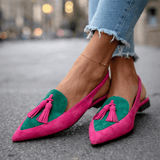Lorena - Sandali con cinturini e nappine da donna