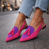 Lorena - Sandali con cinturini e nappine da donna