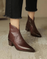 Lina - Stivali eleganti da donna al ginocchio con tacco largo