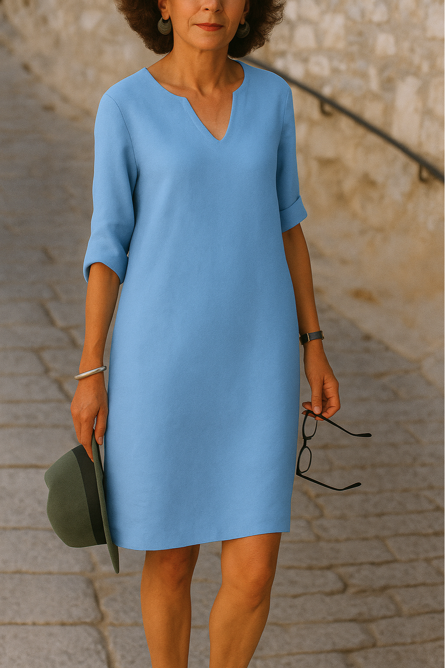 Ria™ | Abito elegante con scollo a V