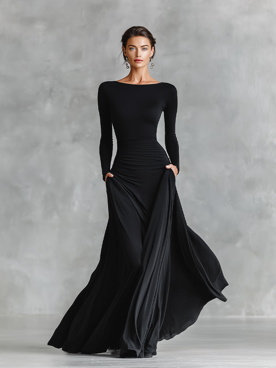 Norfy - Roupa elegante con pregas fluidas
