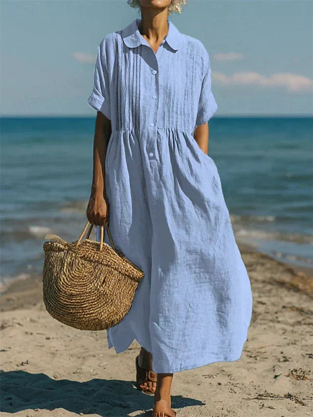 Arianne | Abito Camisola Fluida em Algodão Elegante da donna