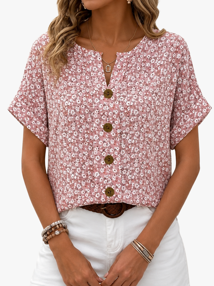 Verna | Blusa elegante con stampa floreale per Donna