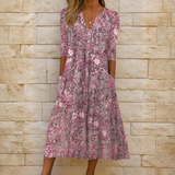 OLIVIA | Abito elegante con scollo a V da donna