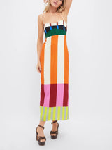 Paloma – Abito lungo a righe colorato