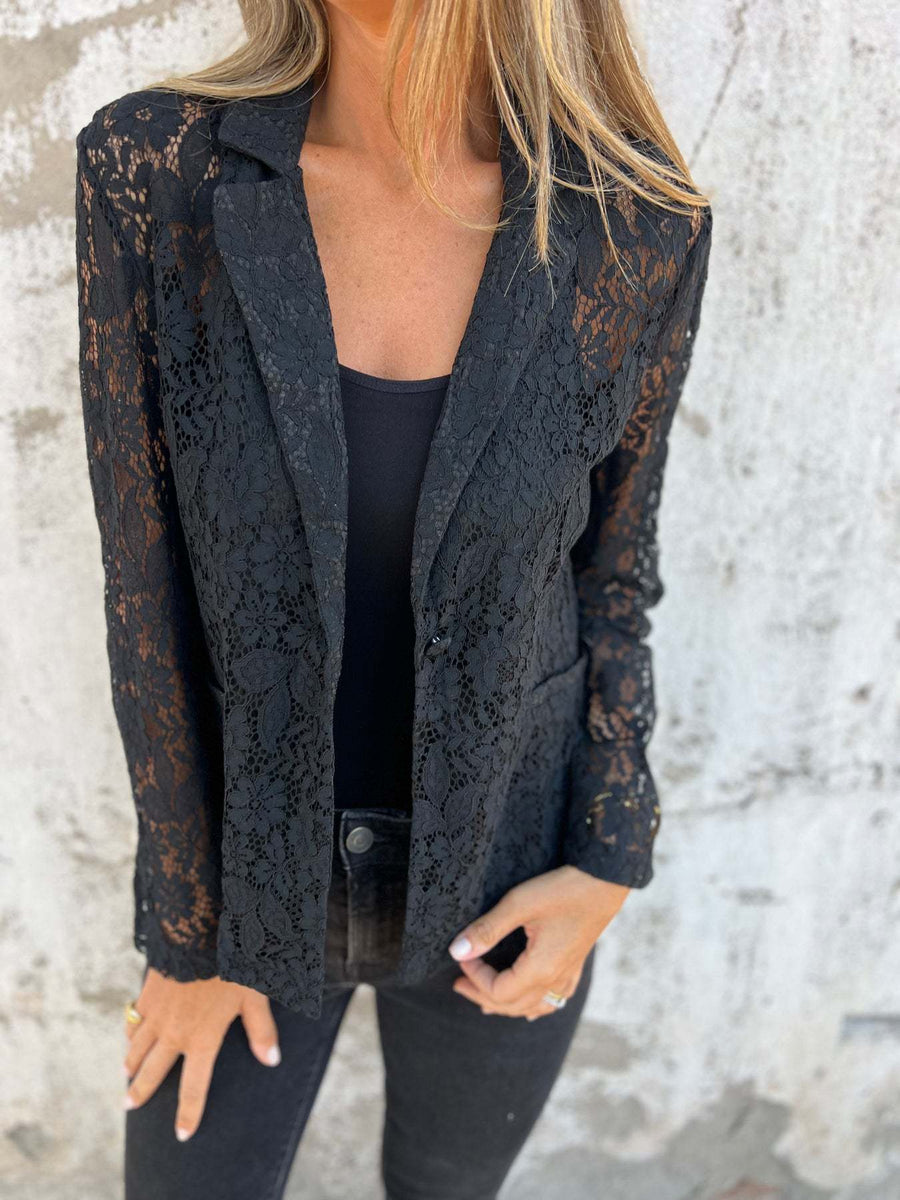 Lena | Blazer in Pizzo Trasparente dalla Struttura Elegante da Donna