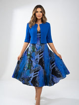 Maéliane – Abito midi stampato elegante e fluido da donna