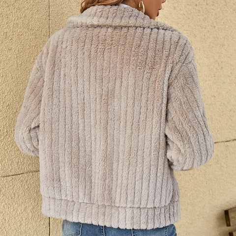 SVEVA™ | CARDIGAN Di PELUCHE ELEGANTE