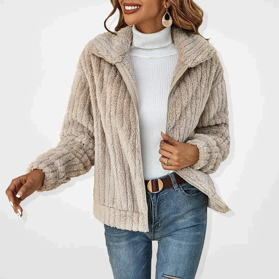 SVEVA™ | CARDIGAN Di PELUCHE ELEGANTE
