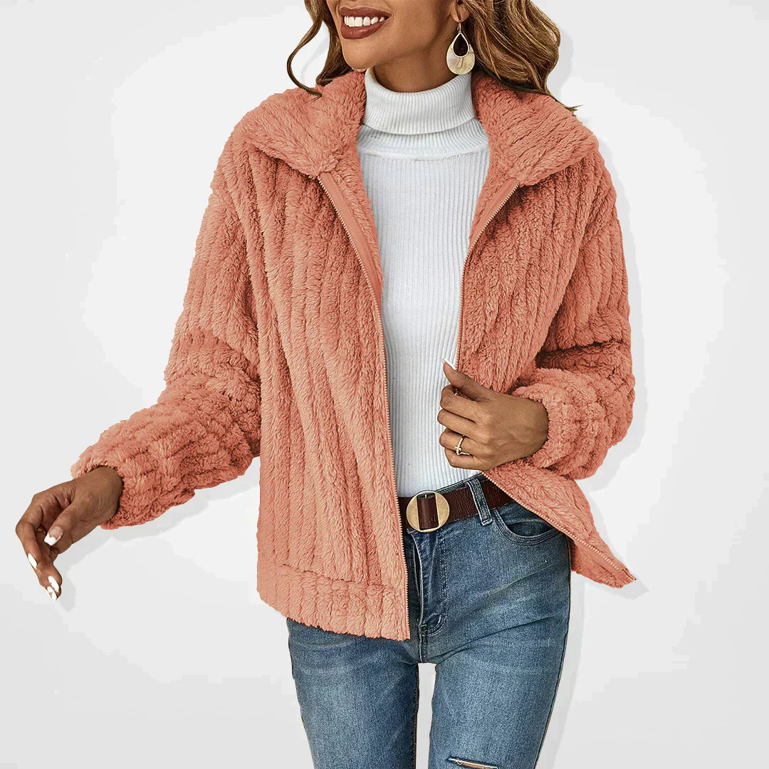 SVEVA™ | Cardigan in Peluche Elegante da Donna