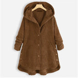 Dana™ | Cappotto a Coste con Cappuccio da Donna