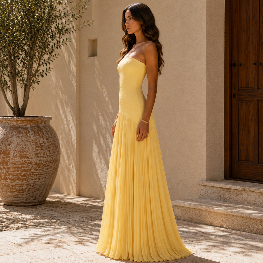 Almudena | Abito Eleganza Sofisticata che Stilizza con Delicatezza da donna