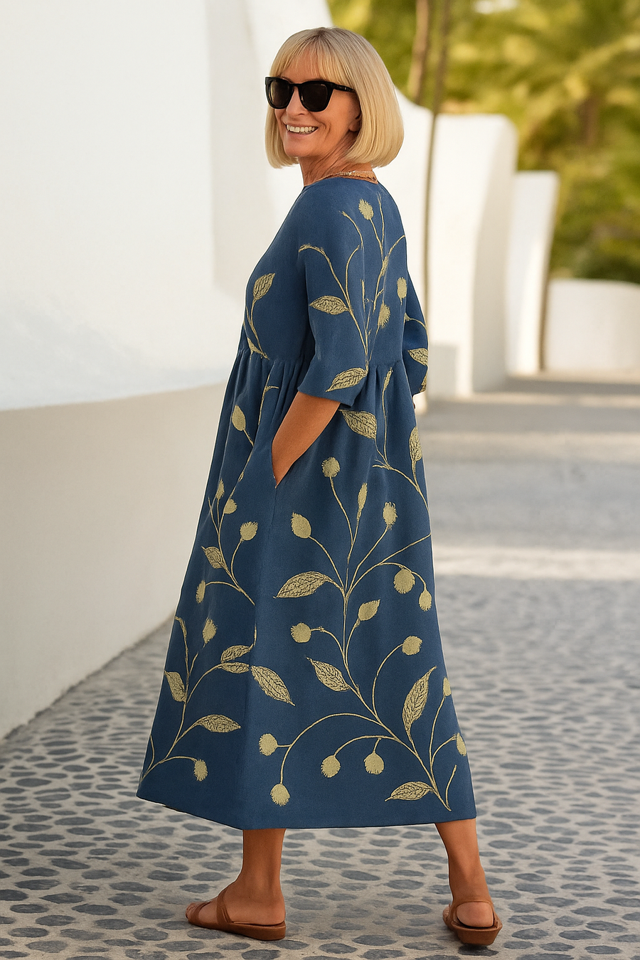 Eliza | Abito Midi Relaxado da donna