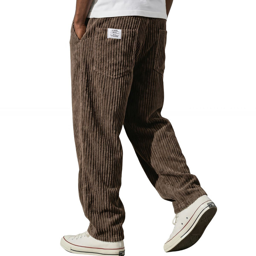 Varel | Pantaloni in velluto a coste con vita elastica per Uomo