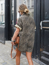 Nonette™ |  Abito camicia con stampa leopardata