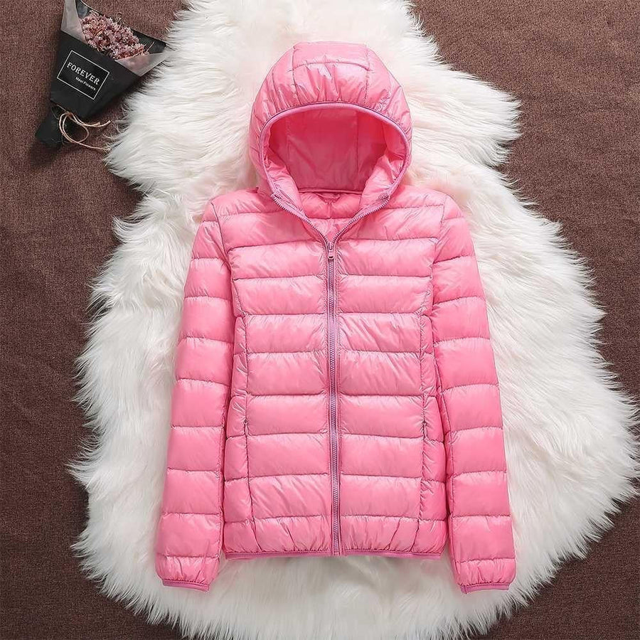 Nord™ | Nuova Giacca Impermeabile con Isolamento di Piume di Anatra Bianco da Donna