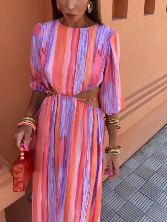 SOLA | Abito elegante con schiena scoperta da donna