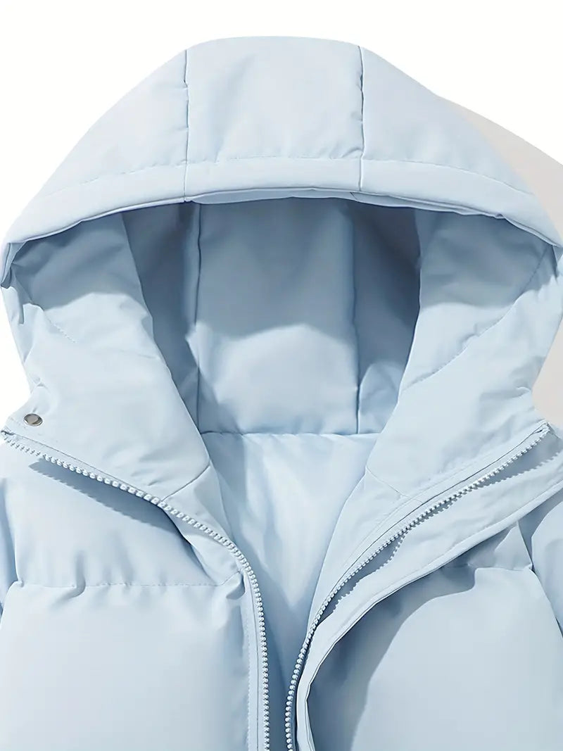 Anna | Cappotto Invernale Foderato con Cappuccio da Donna