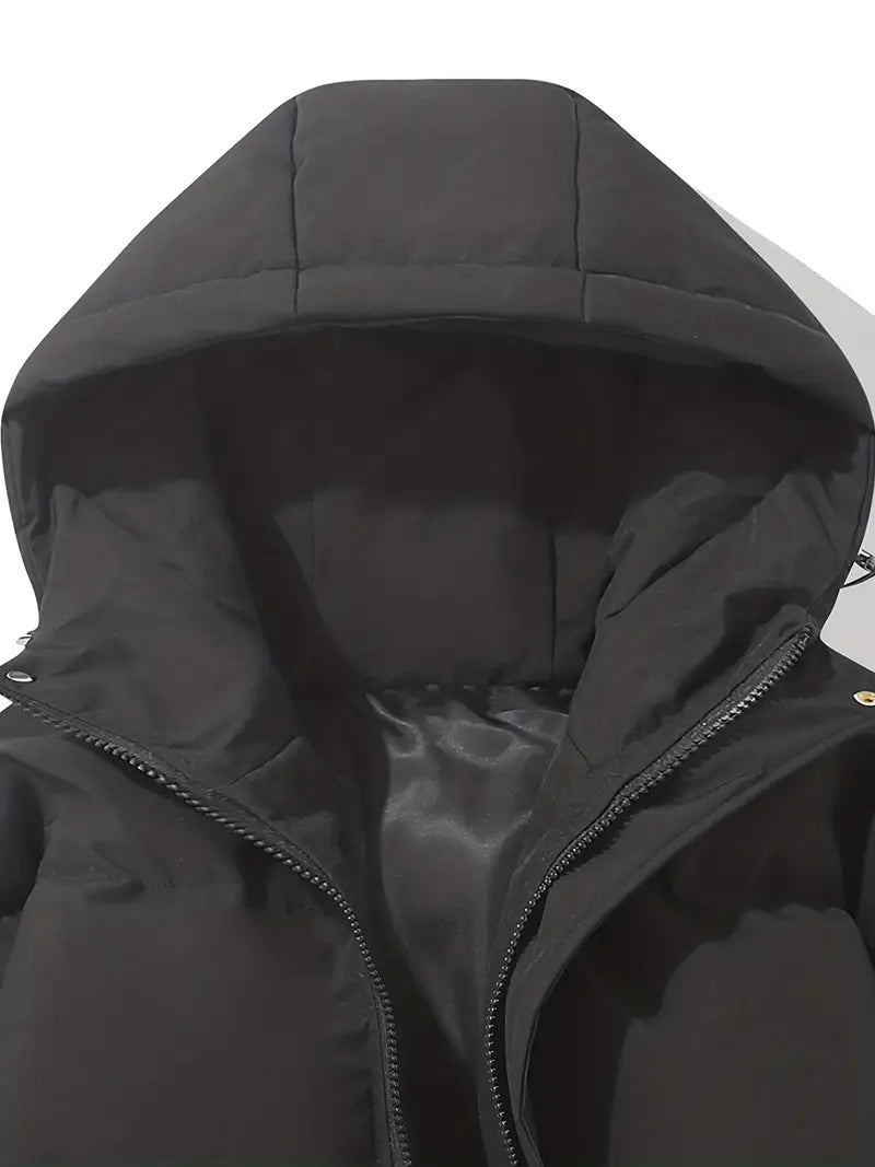 Anna | Cappotto Invernale Foderato con Cappuccio da Donna