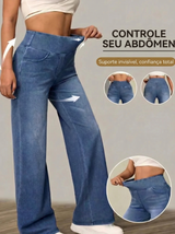 Duna - Pantaloni larghi con controllo addominale da donna