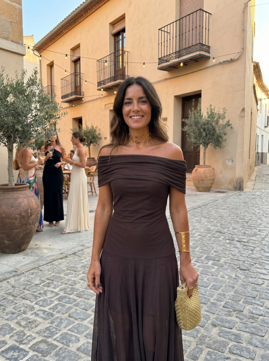 Carla | Abito lungo elegante e semplice per donna