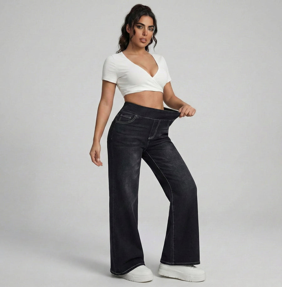 Duna - Pantaloni larghi con controllo addominale da donna