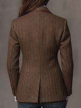 Gisèle | Blazer con Applicazioni di Chevron Stampato per Donna