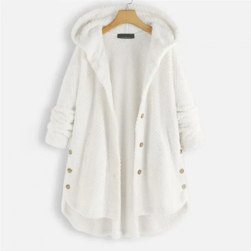 Dana™ | Cappotto a Coste con Cappuccio da Donna