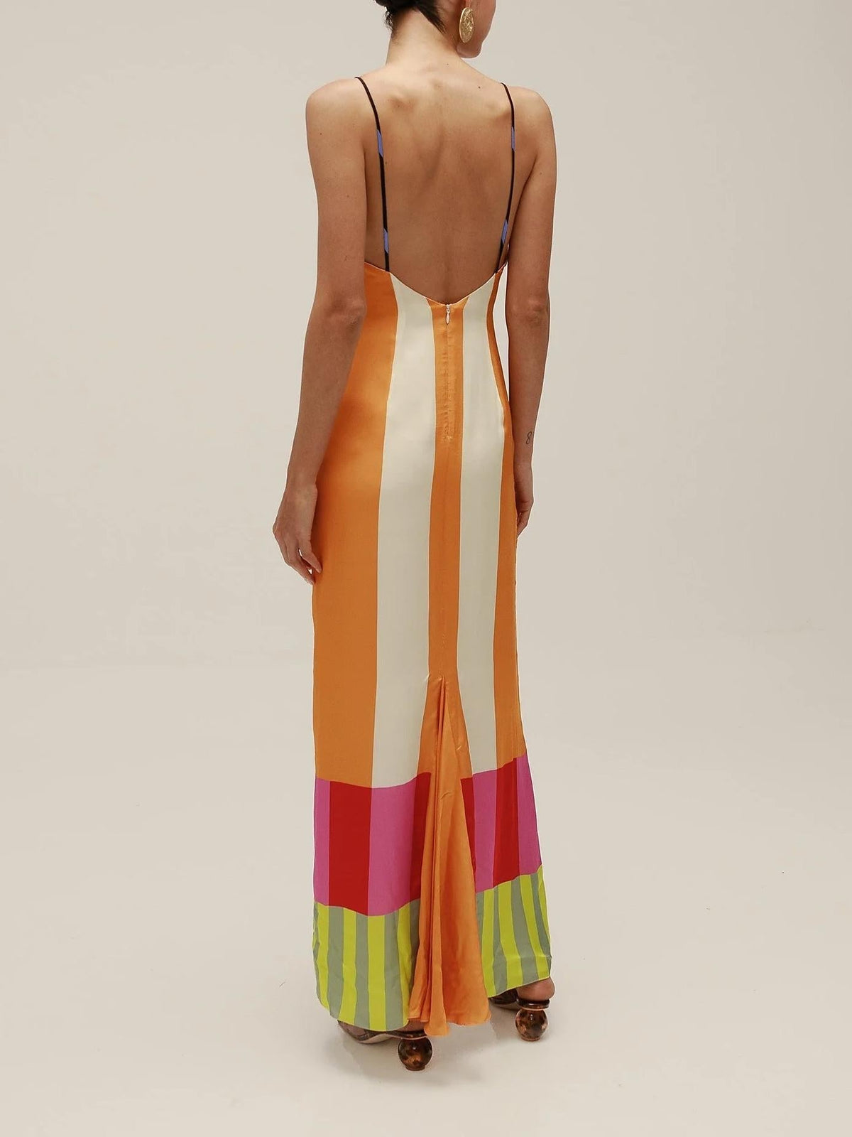 Paloma – Abito lungo a righe colorato