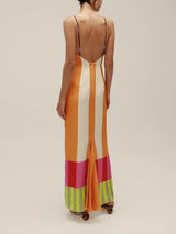 Paloma – Abito lungo a righe colorato